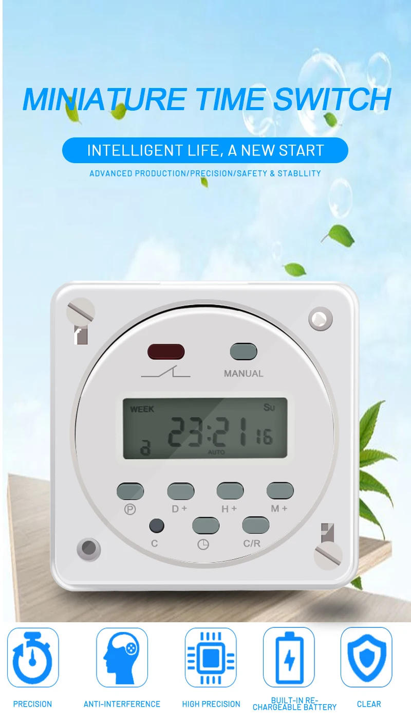 Description Picture 2 of itemCN101A LCD Time Switch 12V 24V 110V 220V Time Relay Street Lamp Lillboard Power Supply Timer