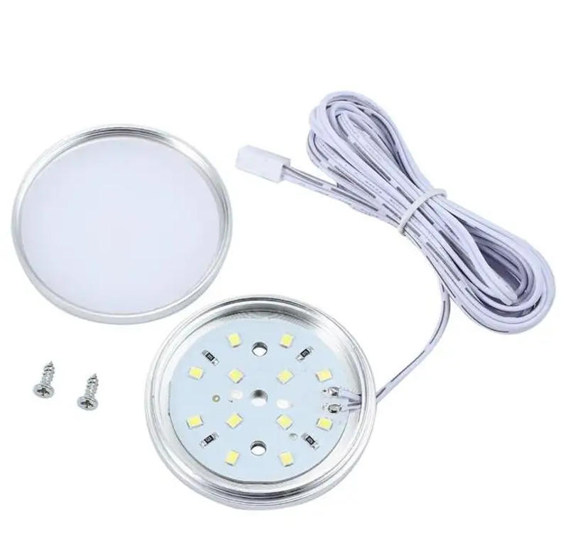 Description Picture 2 of itemDimmable 2W 3W DC12V LED Under Cabinet Closet Light Aluminum LED Display Case Lights For Kitchen Counter Cupboard Puck Lights