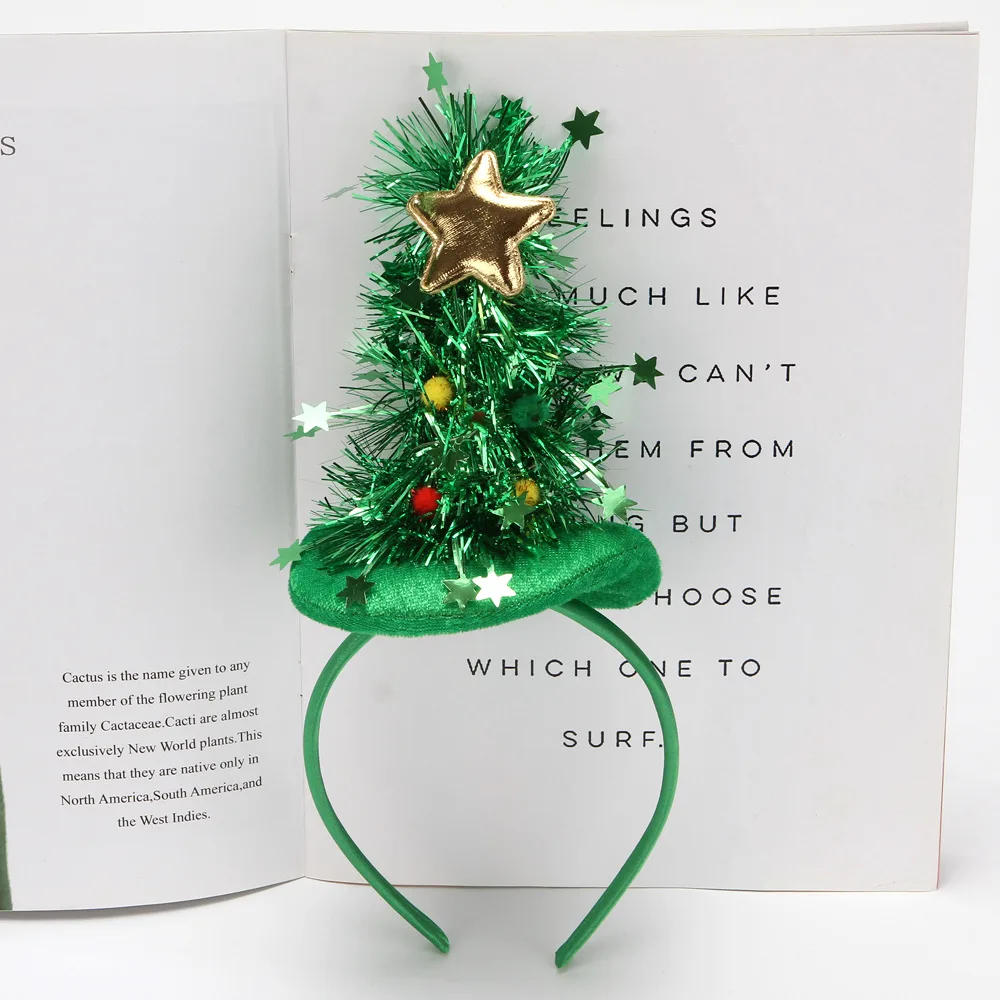 Description Picture 5 of itemChristmas Women Child LED Flashing Headband Light Up Hair Band Tree Holiday Party Accessory Gift Red Green  Wedding Festival