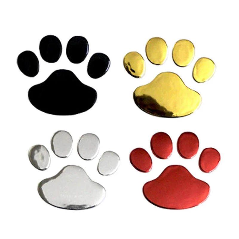 Description Picture 4 of item3D Mirror Car Stickers Cat Dog Footprint Puppy Claw Footprint Sticker Windshield Decals Bumper Car Window Door Decals 2Pcs