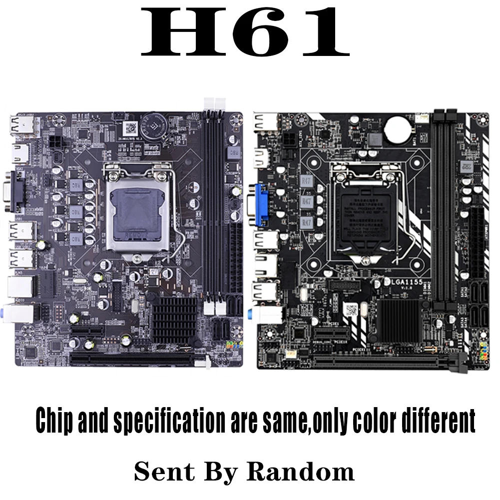 Description Picture 4 of itemH61 Motherboard LGA 1155 DDR3 Memory 16GB Micro-ATX  Desktop Mainbord for  LGA1155 Socket Intel Core I3 I5 I7 Xeon CPU
