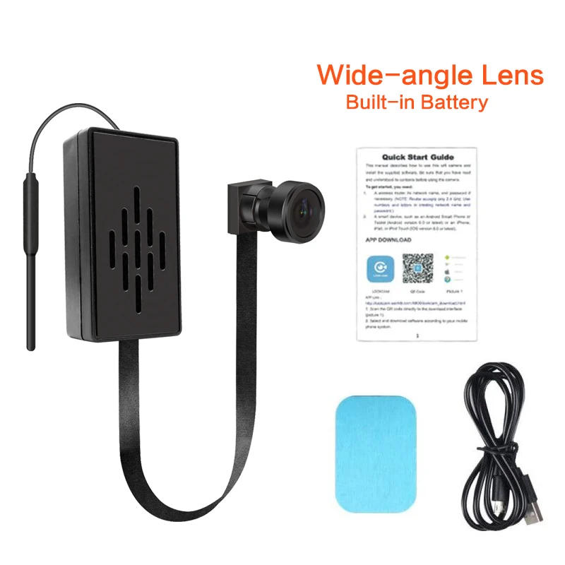 Description Picture 5 of itemHD 1080P DIY Portable 4K WiFi IP Mini Camera Motion Detection Remote View P2P wireless Micro Camcorder Loop Recording with batt