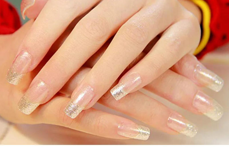 Description Picture 2 of itemNail Capsules 500pcs/Box Artificial Nail Tips Full Cover Nails Tips Acrylic Transparent Nail Capsules French Manicure False Nail