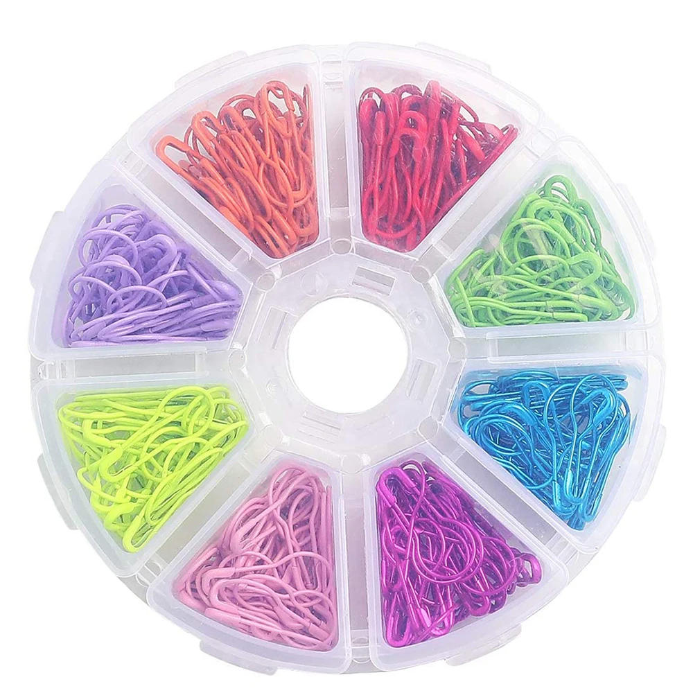 Description Picture 2 of item320pcs/set Metal Knitting Pins Stitch Markers Safety Pins for Sewing DIY Craft Knitting Counter Crochet Needle Clip Ring