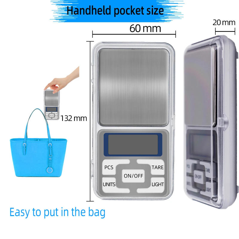Description Picture 3 of itemHigh Precision Scale 500g 0.1g Electronic Weight Scale Digital Balance Scale Pocket Jewelry Diamond weighing scales For Kitchen