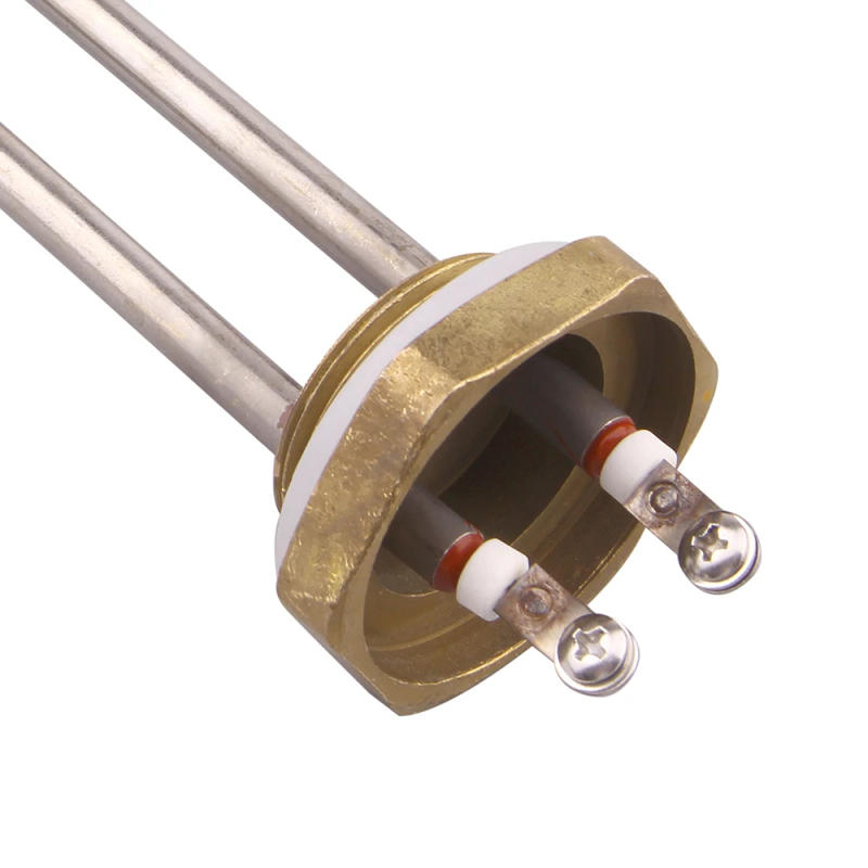 Description Picture 4 of item12V Solar Resistance U Type Water Heating Element DN32 Copper Thread Heater 200W 300w