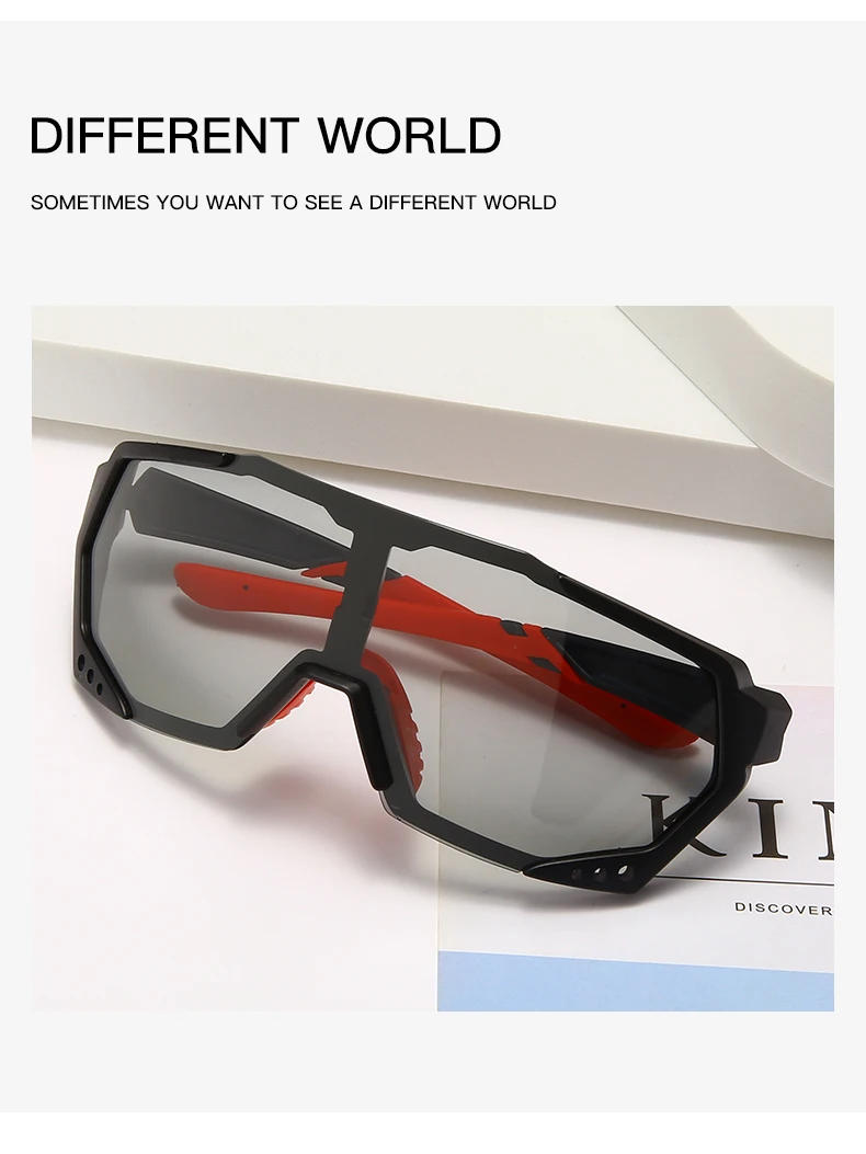 Description Picture 6 of itemMan Cycling Glasse Bicycle Sport Glasses Sets Photochromic Cycling Lenses Polarized Cycling Eyewear UV400 Sunglasses for Men