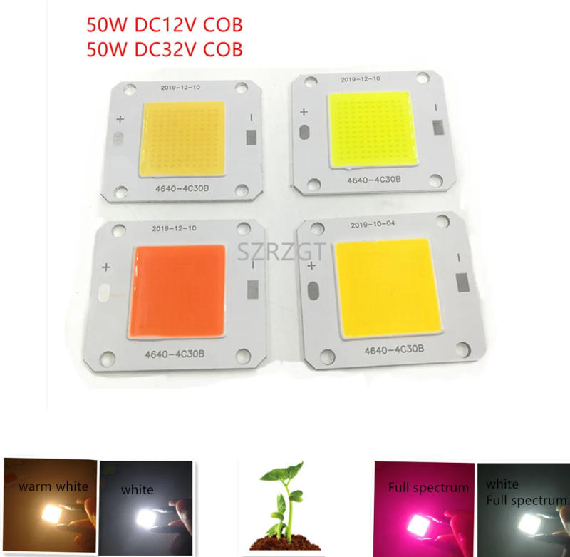 Description Picture 2 of itemDC12V 50W Cool white LED COB chip Integrated Smart IC Driver High Power 12V cob