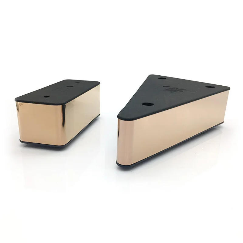 Description Picture 4 of itemRectangleTriangle Gold black Furniture accessories Support Hardware Legs Plastic For  Chair TV Cabinet Sofa Bed Cabinets