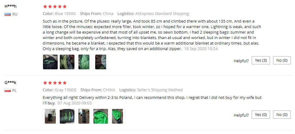 Description Picture 4 of itemJUNGLE KING CY0901 Thickening Fill Four Holes Cotton Sleeping Bags Fit for Winter Thermal 4 Kinds of Thickness Camping Travel