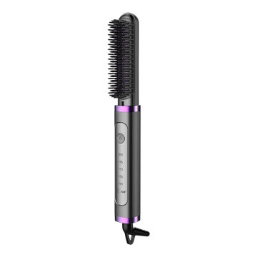 Portable Electric Ionic Hair Straightener Hairbrush Ion Comb Hair Scalp Massager Brush Hair Straightener Anti-static Styling