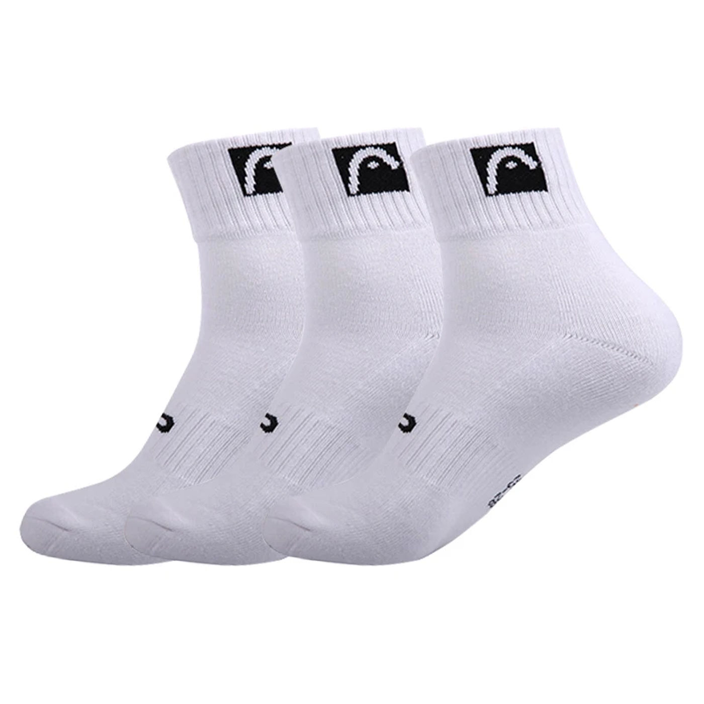 Description Picture 4 of item3 Pairs of Socks HEAD Men and Women Sports Sock Cotton Tennis Sports Middle Tube Sock Sweat Thickening Sock