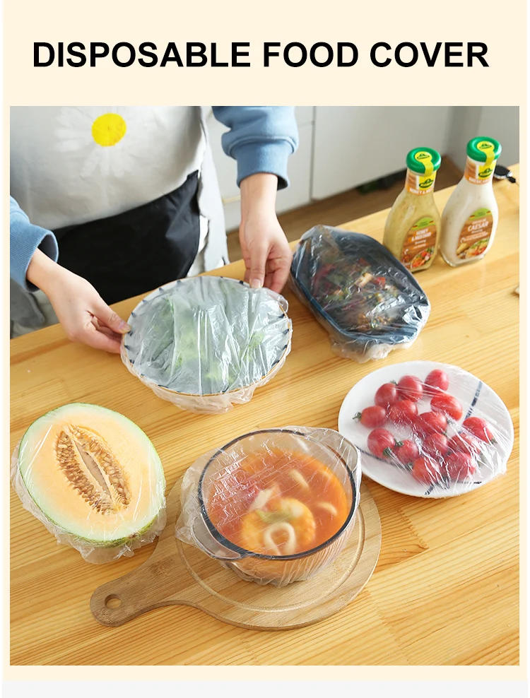 Description Picture 2 of itemDisposable Food Storage Covers Bags for Bowls Plates Dishes Shower Cap Reusable Food Storage Elastic Fresh Keeping Silicone Lid