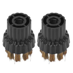 Steam Press Iron 2Pcs Brass Brush Head Replacement Parts Accessories Fit 4 x 3 cm / 1.6 x 1.2 in for X5
