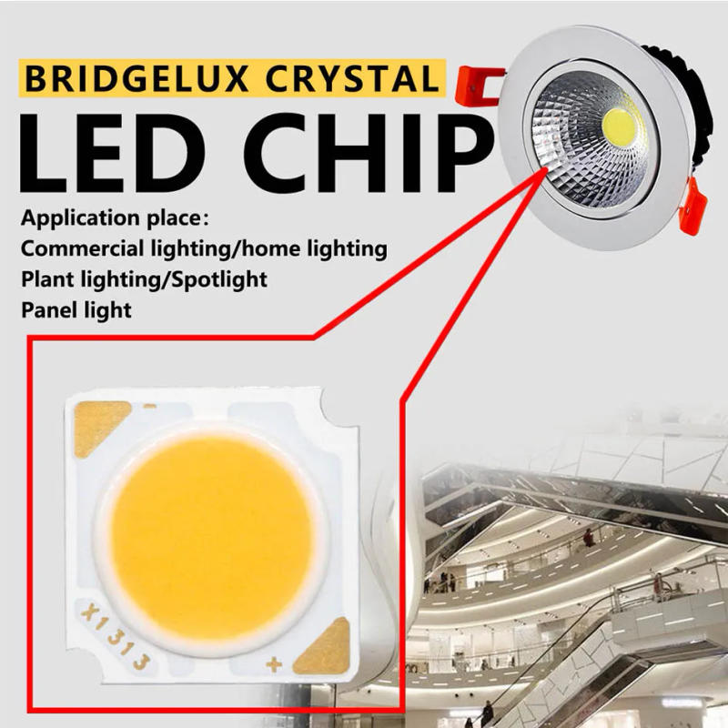 Description Picture 6 of itemBridgelux 10pcs a lot 3W 5W 7W 10W 300mA LED Source Chip High Power LED COB 13mm Light Bulb Light Lamp Spotlight Down light Lamp