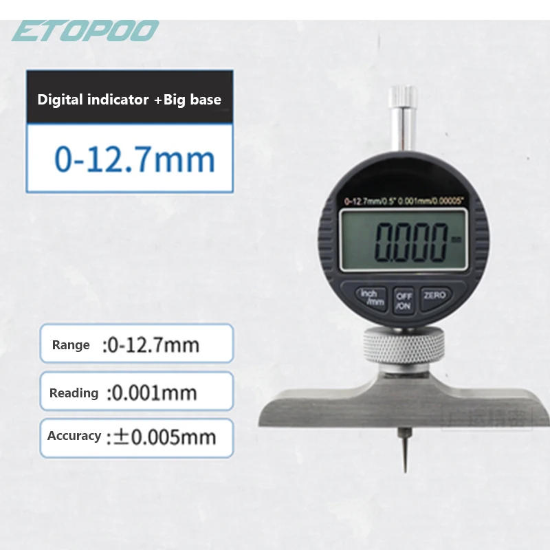 Description Picture 4 of item12.7mm/25.4mmGauge stand for depth gauge with harden alloy measuring head dial gauges depth indicator measuring instrument