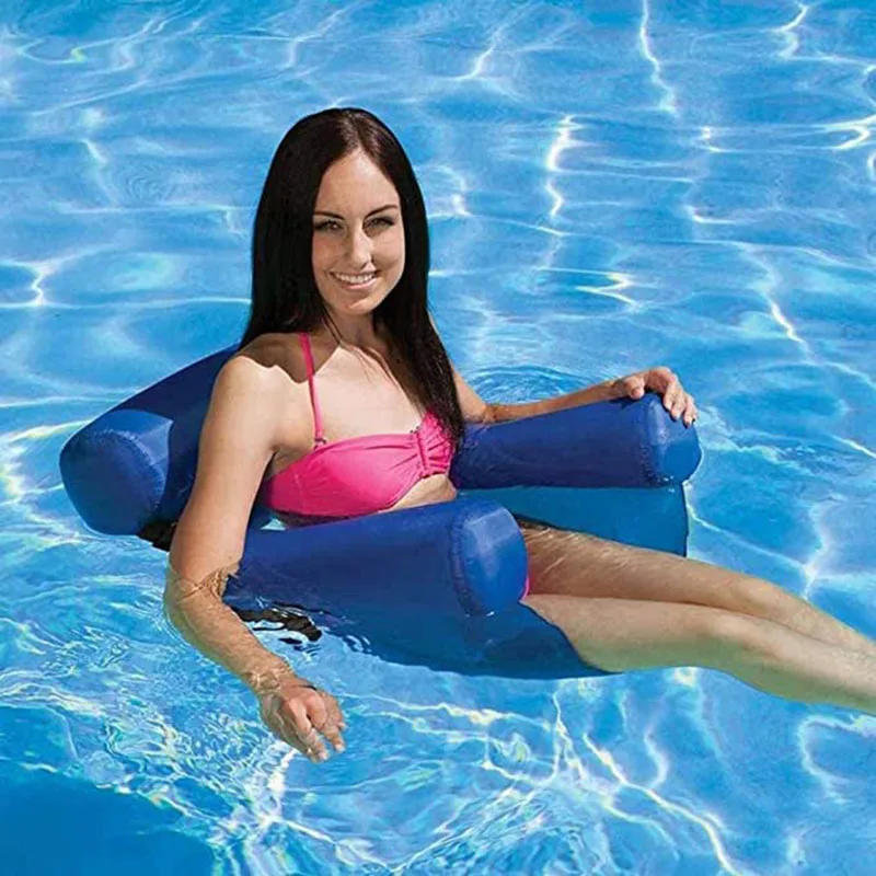 Description Picture 4 of itemSummer Inflatable Chair Foldable Floating Row PVC Swimming Pool Water Hammock Air Mattresses Bed Beach Water Sport Lounger Chair
