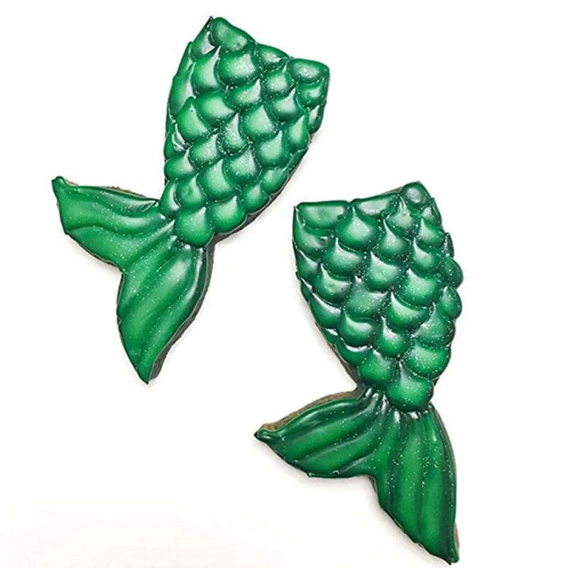 Description Picture 3 of itemCookie Cutter Mermaid Tail Shaped For Biscuit Mold Stainless Steel Fondant Cutters DIY Pastry Tool Baking Cake Decorating Tools