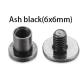 ash black 6x6mm