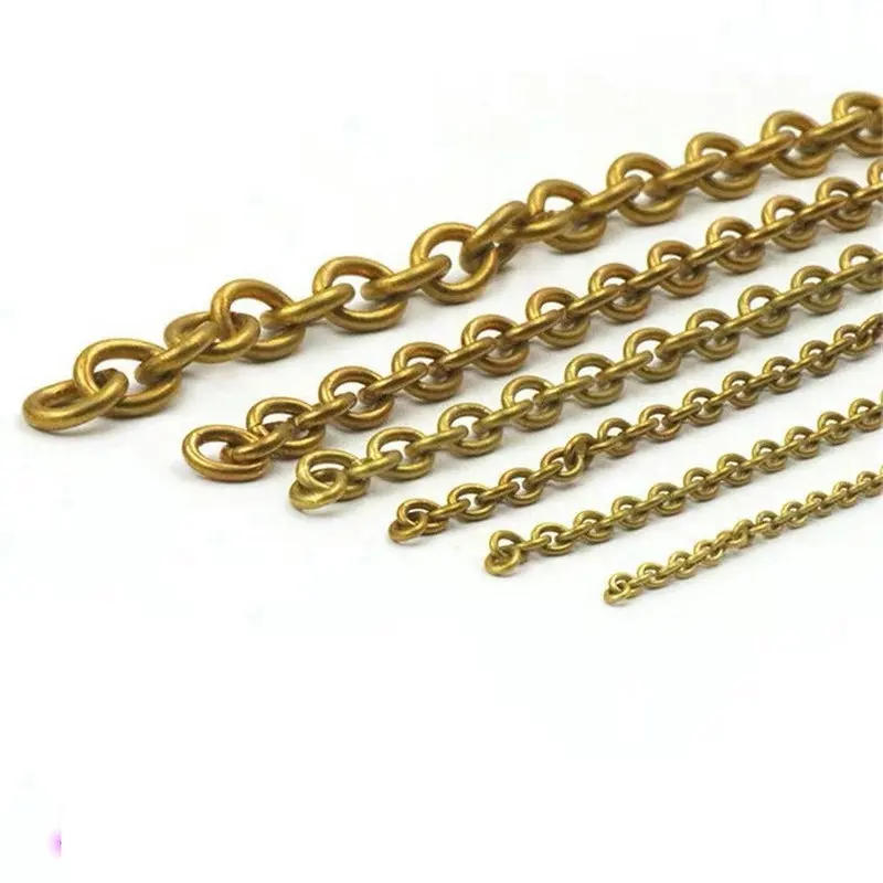 Description Picture 5 of itemHQ Small Decorative Oval O Shape Solid Brass Anti Static Chain for Jewelry Bag Strap