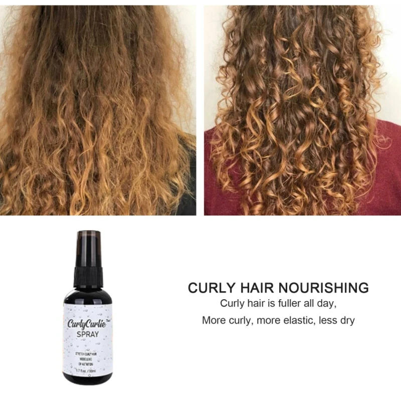 Description Picture 5 of itemCurl Reset Spray  Hair Booster Non-Sticky For Curly Wavy Hair  Strong Hair Styling Gel Care And Moisturizing Fixature