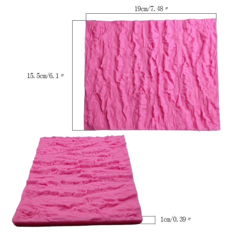 Description Picture 3 of itemLarge Pottery Art Mould Old Bark Texture Silicone Mold Imprinting Wood Texture Manual DIY Clay Sculpture Polymer Modeling Tool