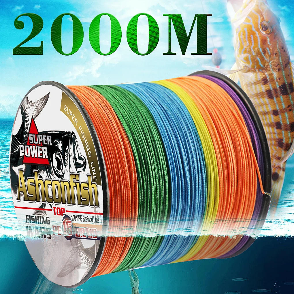Description Picture 4 of itemhollowcore braided fishing line 2000M resistant for sea Ocean Boat Fishing ice thread spliced 20LBS-500LBS tackle rope saltwater