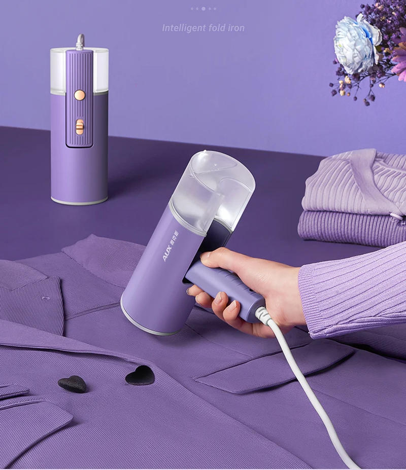 Description Picture 2 of itemHandheld Electric Steam Iron Foldable Garment Steamer Hanging Ironing Home Travel Clothes Ironing Machine with Hair Ball Brush