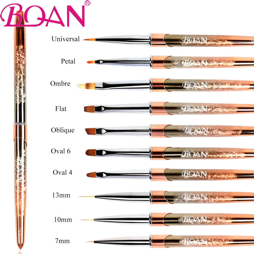 Description Picture 2 of itemBQAN New Rose Gold Handle Nail Brush UV Gel Liner Painting Pen Acrylic Drawing Brushes Nail Pen for Nails Nail Art Tool