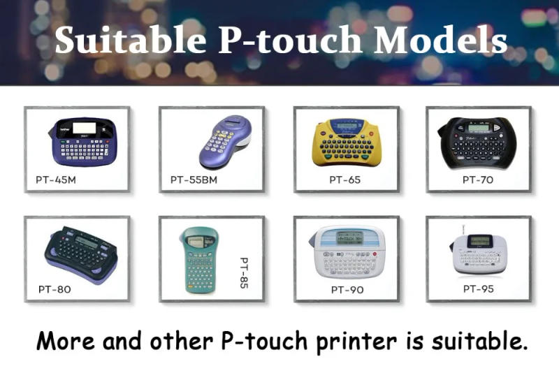 Description Picture 4 of itemCIDY Compatible brother M-K231 MK231 MK 231 MK-231 black on white 12mm laminated strong adhesive label tapes for PT-80 PT-70