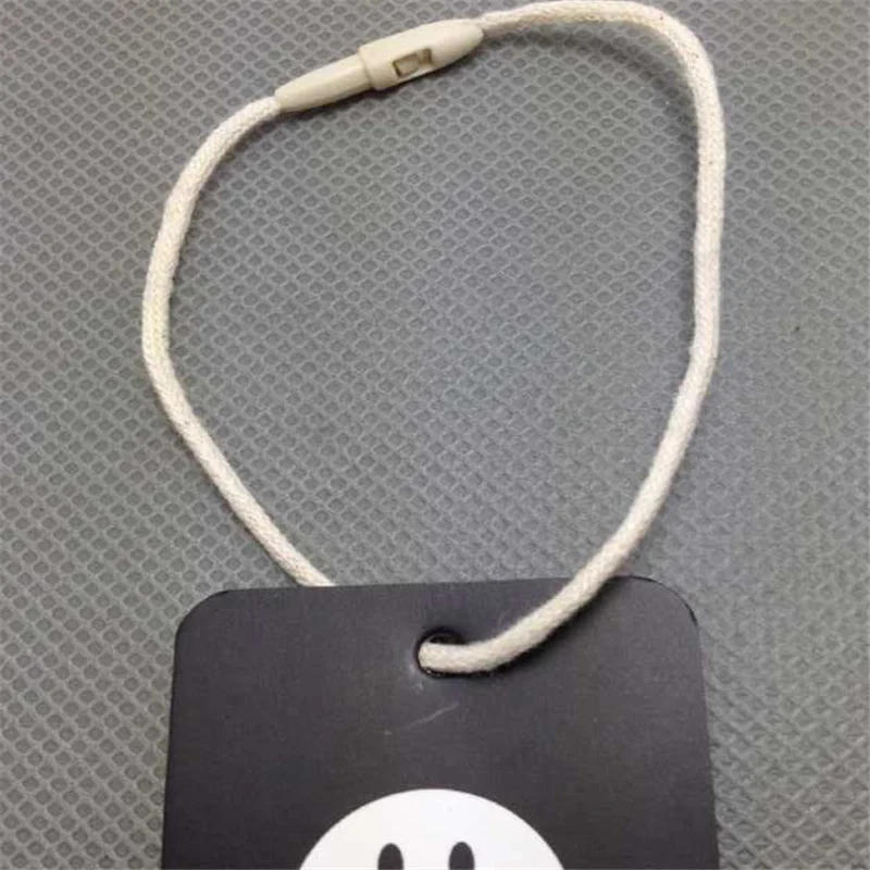 Description Picture 3 of itemWhite Black 100Pcs Large Bullet Clothes Cotton Tag Rope Cords Hanging Tablet For Garment Bag Tags Cards DIY Clothing Accessories