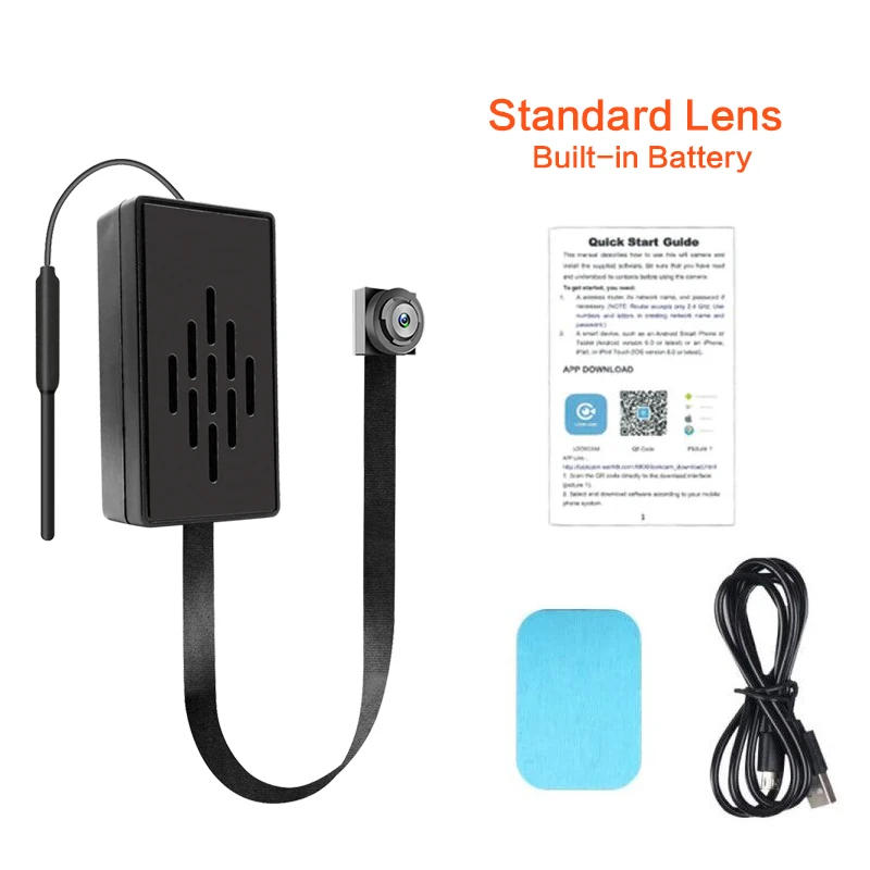 Description Picture 4 of itemHD 1080P DIY Portable 4K WiFi IP Mini Camera Motion Detection Remote View P2P wireless Micro Camcorder Loop Recording with batt