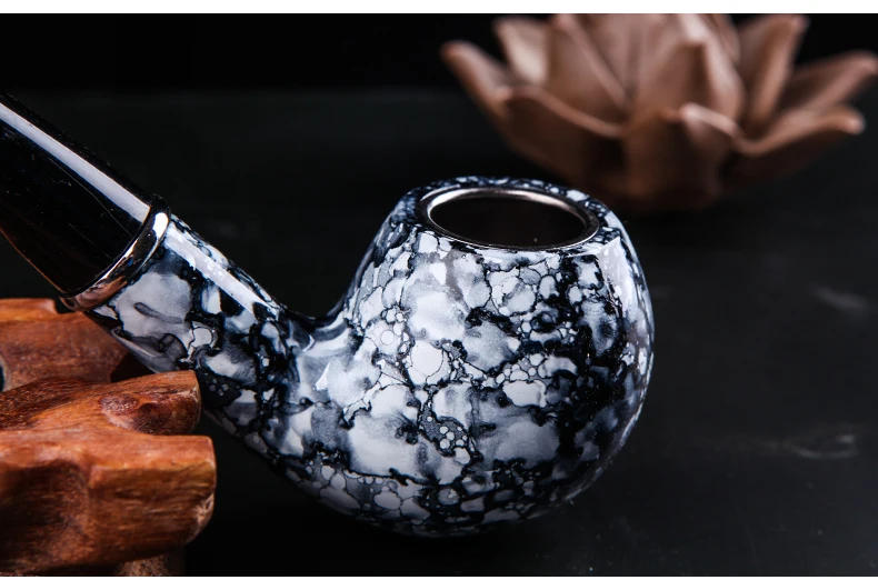 Description Picture 4 of itemTobacco Pipe, Classic Smoking Pipe Bent Tobacco Pipes for Smoking with Gift Box Smoking Accessories