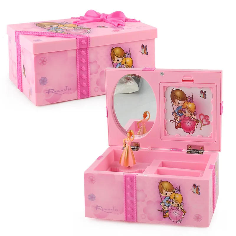 Description Picture 6 of itemPink Dancing Girl Music Box Ornaments Home Decor Jewelry Storage Organizer Music Box  WY804