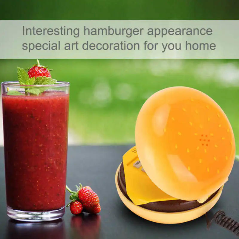 Description Picture 5 of itemNovelty Emulational Hamburger Telephone Wire Landline Phone Home Decoration telefono fijo