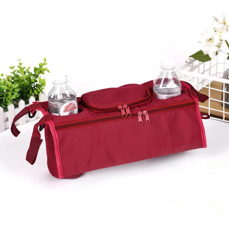 Description Picture 2 of itemBaby Stroller Accessories Organizer Baby Pram Carriage Bottle Cup Holder Hanging Bag for Pram Buggy Baby Stroller Wheelchair Bag