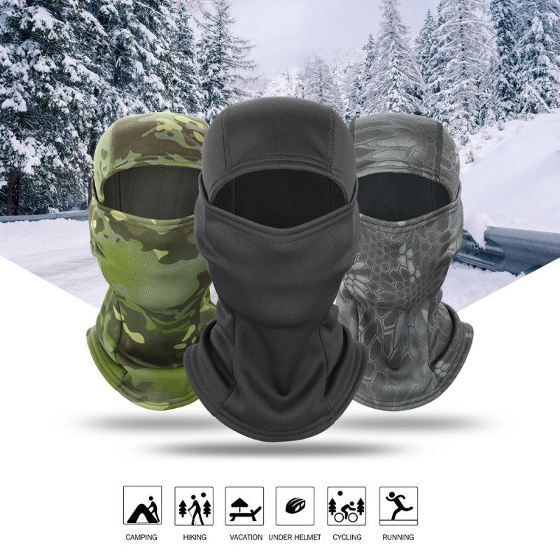 Description Picture 2 of itemWinter Fleece Camouflage Balaclava Full Face Mask Neck Warmer Hunting Cycling Sports Helmet Liner Cap Hiking Ski Scarf Men Women