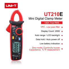 UNIT Mini Digital Clamp Meters UT210E UT210D UT204 Plus AC/DC Current Voltage Auto Range VFC Capacitance Non Contact Multimeter