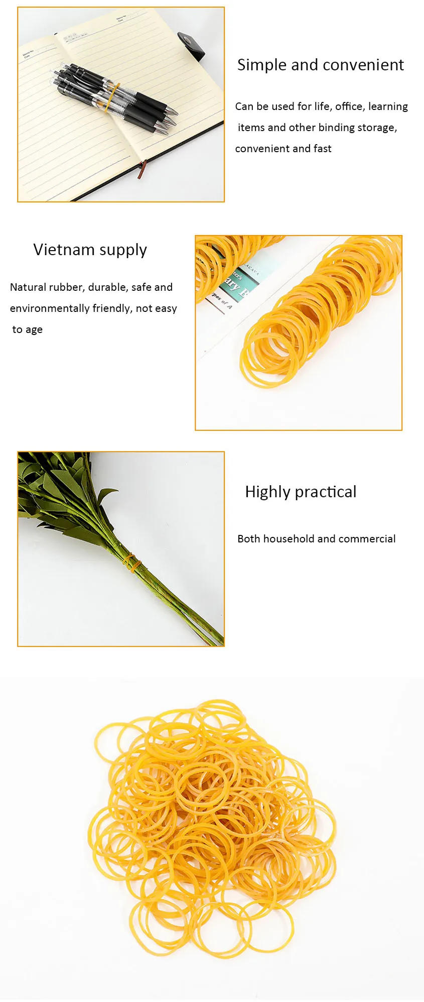 Description Picture 4 of item100-1000Pcs Multiple Colors Elastic Bands Multiple Rubber Band Office School Packaging Stretchable Sturdy Rubber Elastics Bands