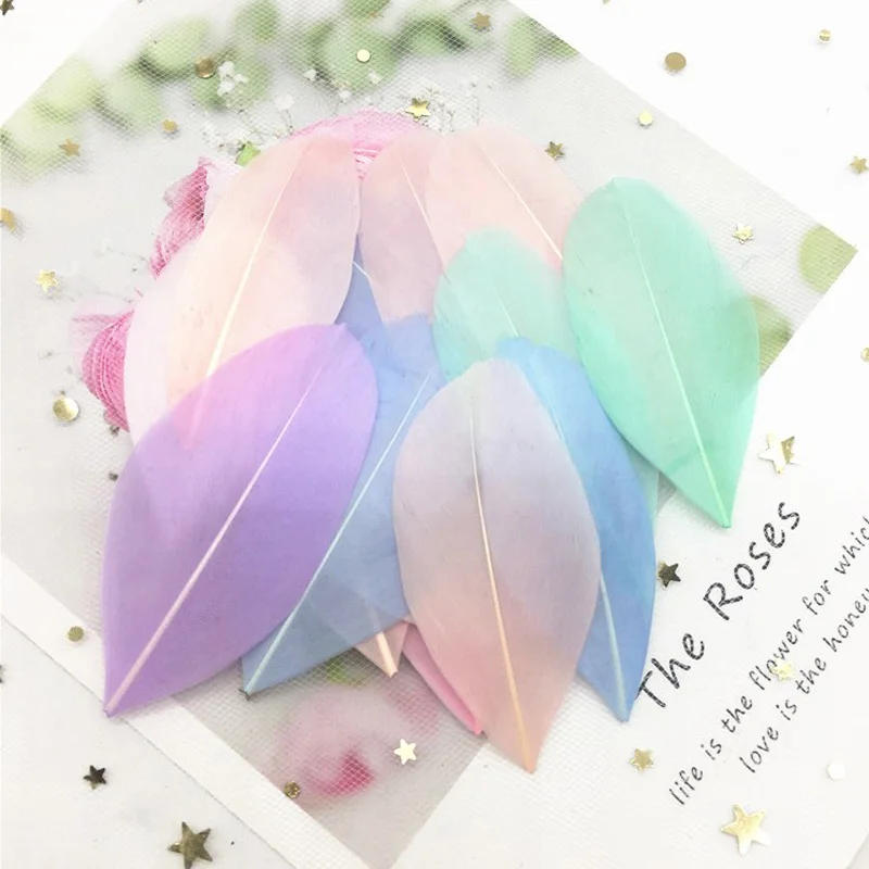 Description Picture 3 of itemNatural Goose Feather 40-80mm Multicolour Feathers Plumes DIY Jewelry Craft Making Wedding Party Decoration Accessories  50pcs