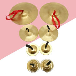2Pcs Belly Dancing Finger Cymbal Percussion Musical Instrument Fingertip Orff Dance Props Education Finger Cymbal