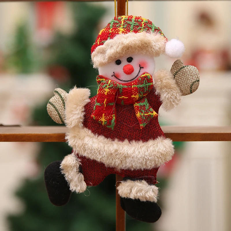 Description Picture 5 of itemHappy New Year Christmas Ornaments DIY Christmas Gifts Santa Snowman Tree Pendant Doll Ornaments adornos de navidad