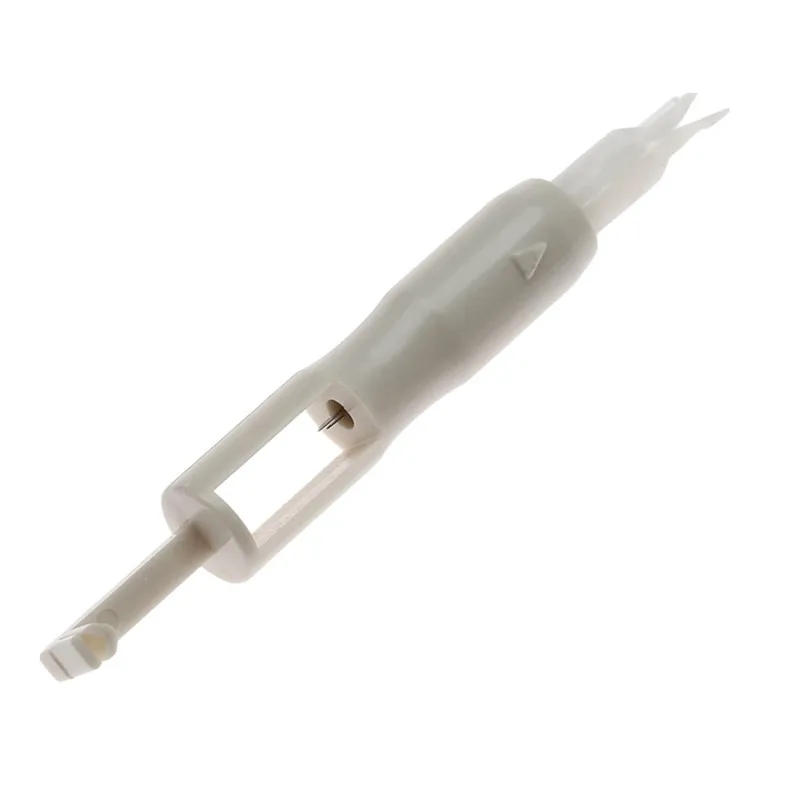 Description Picture 4 of item1Pc Hot Selling Needle Threader Stitch Insertion Tool for Sewing Machine Needle Inserter Manual Needle Threader Sewing Tool