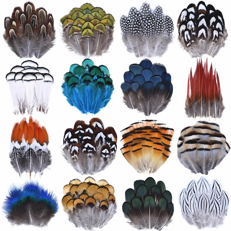 Description Picture 2 of itemWholesale Natural Peacock Pheasant Feathers Small Eagle Chicken Plumes Ostrich Decor DIY Handicraft Accessories Jewelry Creation
