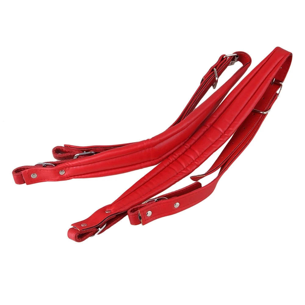 Description Picture 6 of item2Pcs Artificial Leather Adjustable Harness Strap White for Accordion