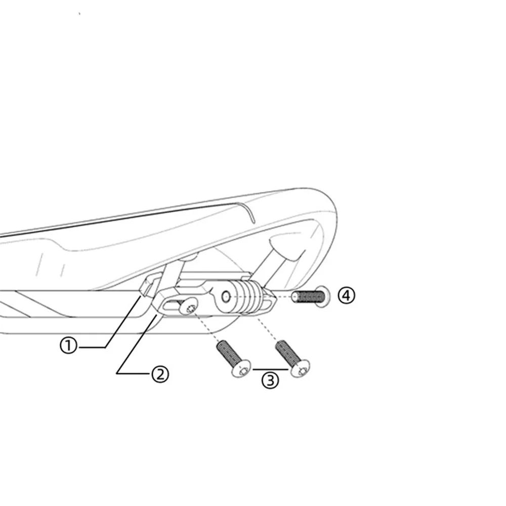 Description Picture 3 of itemBicycle Saddle Rail Seat Lock Mount Stabilizer Aluminium Bicycle Racing Saddle Mount Rail Seat Clamp For Gopro Hero 5 Hero4/3+/3