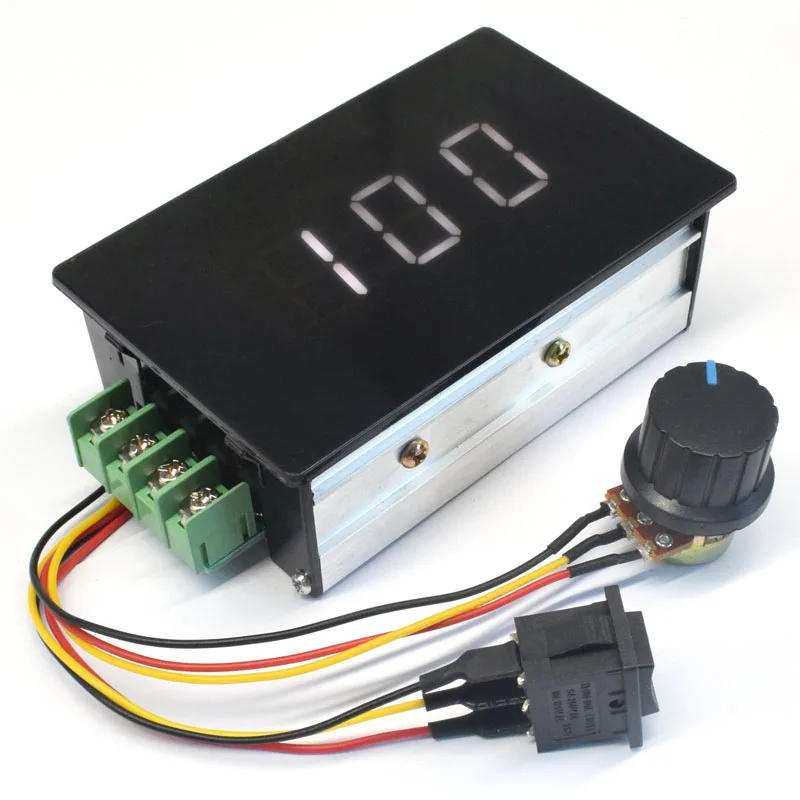 Description Picture 3 of itemDigital Display 0~100% adjustable DC 6-60V 20A DC Motor Speed Controller Regulator PWM 6V 12V 24V 48V 2000W Forward Backward