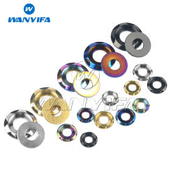 Wanyifa Titanium Washer M5 M6 M8 M10 Fancy Decorative Gasket Spacer for Bike Motorcycle Car