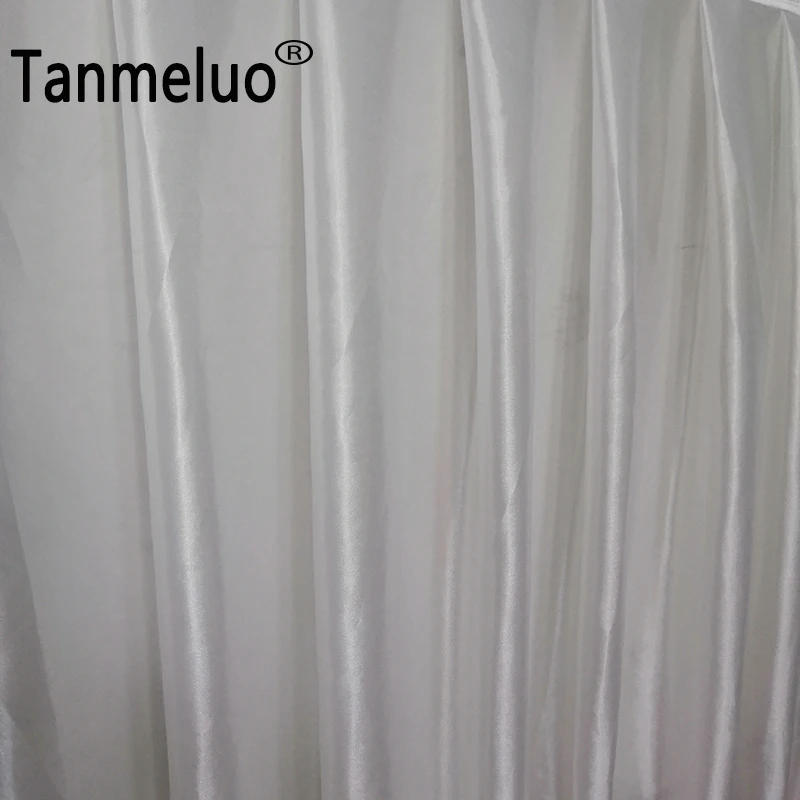 Description Picture 6 of itemIce Silk Fabric Table Skirts Wedding Table Skirt for Tablecloth Table Cover Wedding Stage White Ice Silk Table Skirting Decor