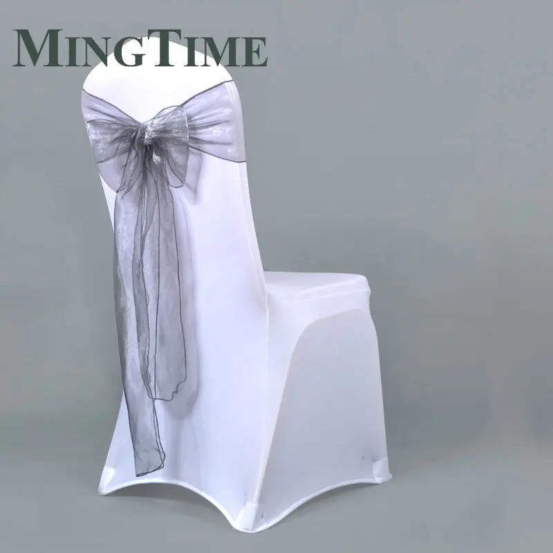 Description Picture 6 of item25pcs 275cm Sheer Organza Chair Sashes Band Ribbon Belt Bow Cover Rustic Wedding Party Birthday Banquet Ceremony Decoration